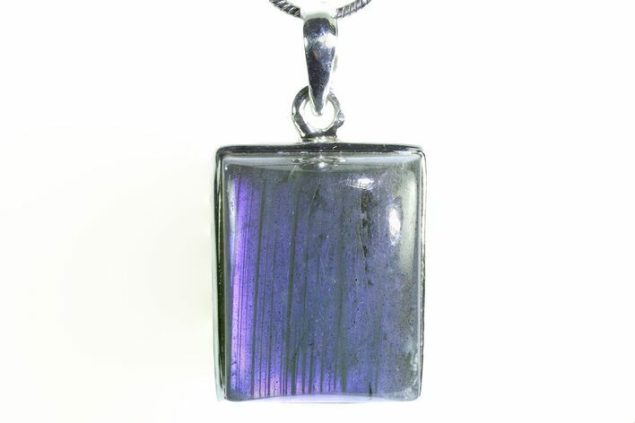 Brilliant Blue Labradorite Pendant with Chain #353898